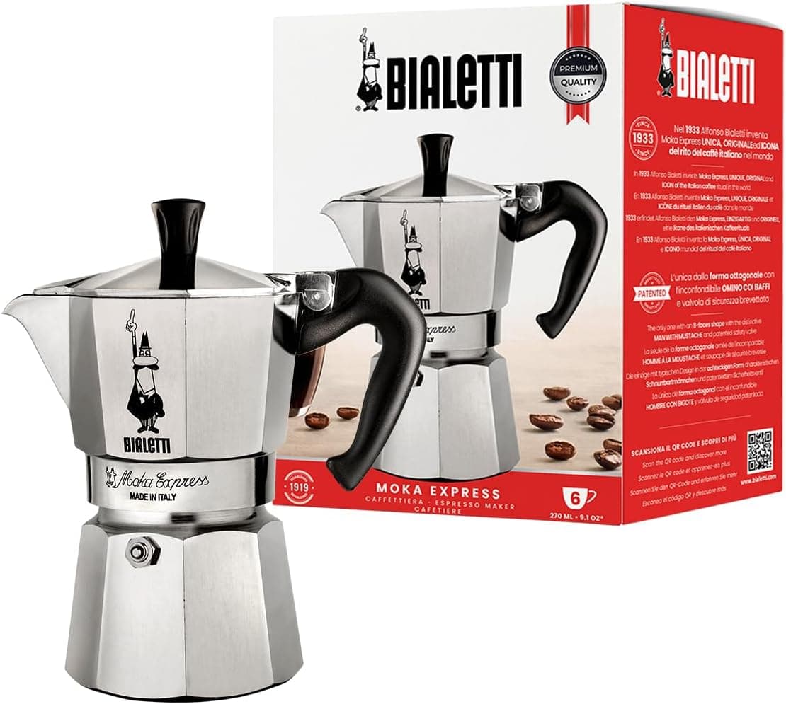 Cafeteira Italiana Bialetti Moka Express 6 Xícaras