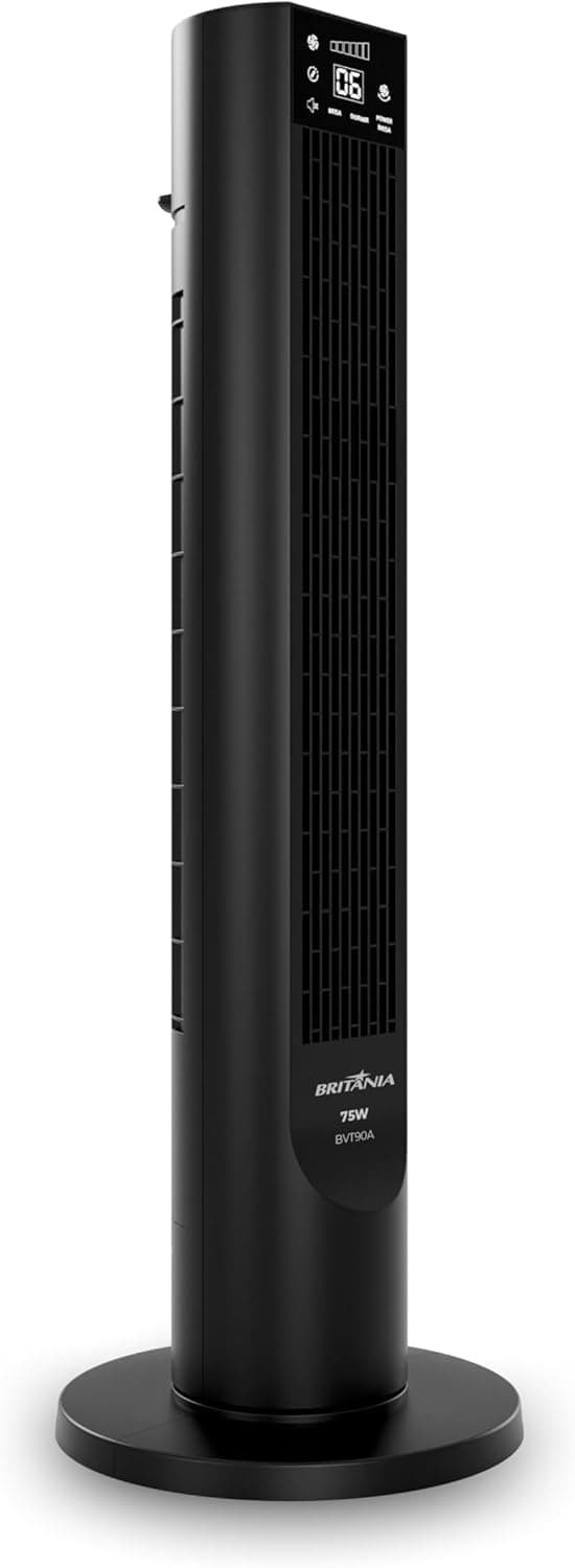 Ventilador de Torre Britânia com Painel Touch 75W BVT90A 127V