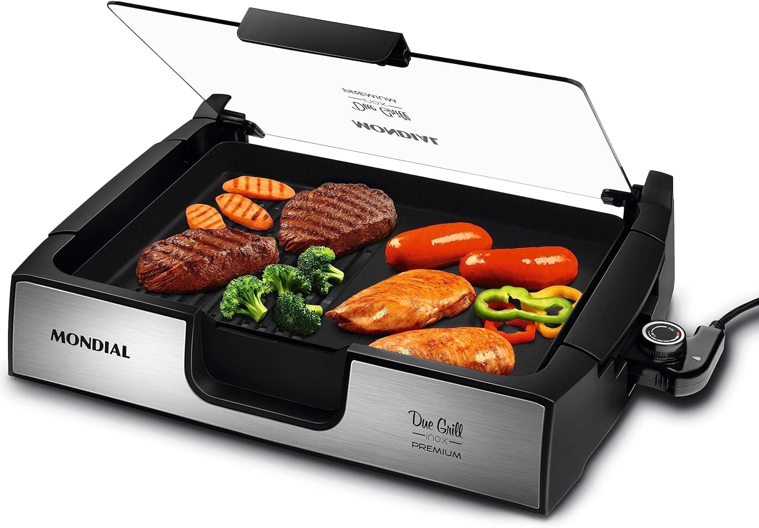 Chapa Grill Elétrica Mondial Due Grill Premium 1270W G-10 110V