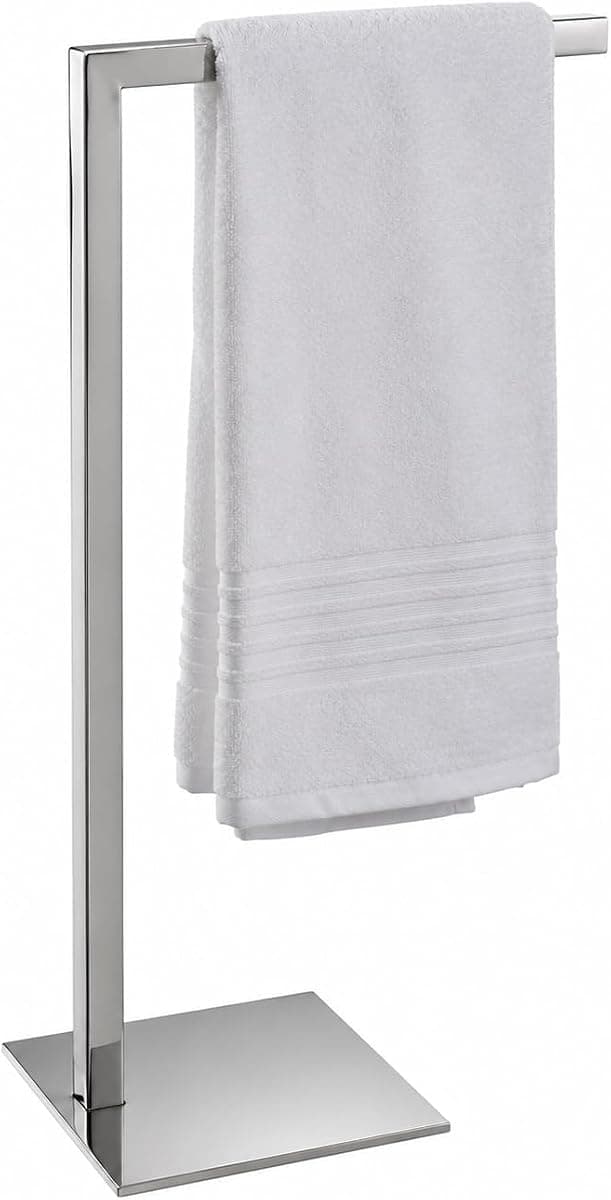 Toalheiro de Bancada Simples Quadrado em Aço Inox