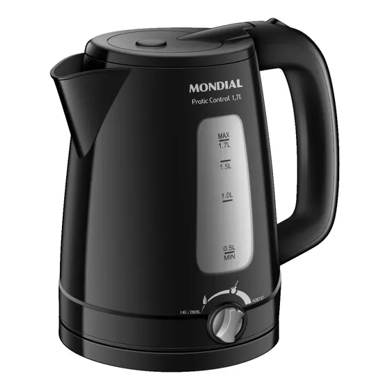 Chaleira Elétrica Mondial Pratic Control 1,7L 1200W CE-17-BC