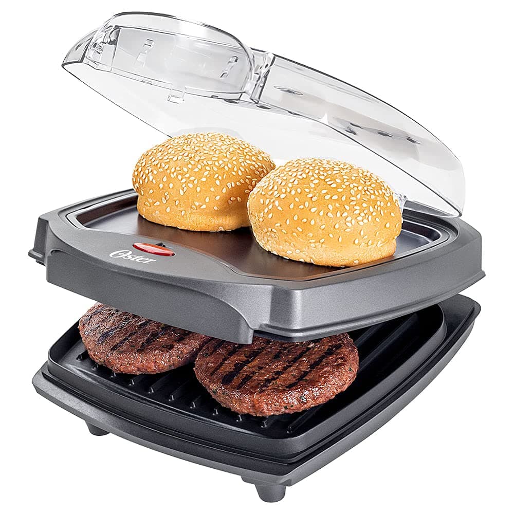 Grill Elétrico Oster Burguer 2 em 1 com Estufa 1200W OGRL500