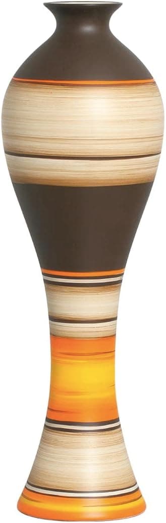 Vaso de Chão Grande Decoração em Cerâmica Califórnia New Sunset 61x20x20